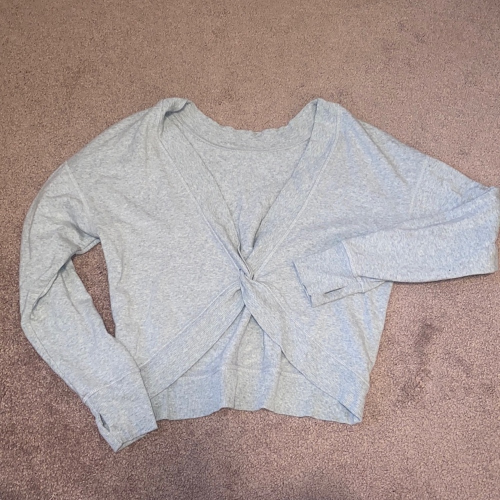 Reversible twist sweater